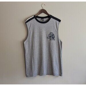 Nautica Jeans Size Large Sleeveless Tank Top Shirt Mens Gray Vintage Pullover